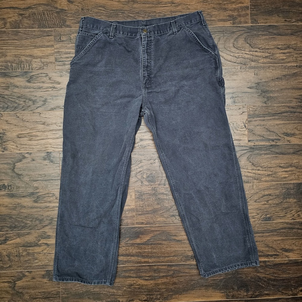 Carhartt B11 PTB Men's‎ 40×30 Cotton Gray Washed Work Pants